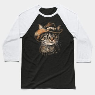 Cat Cowboy Expedition Paw Baseball T-Shirt